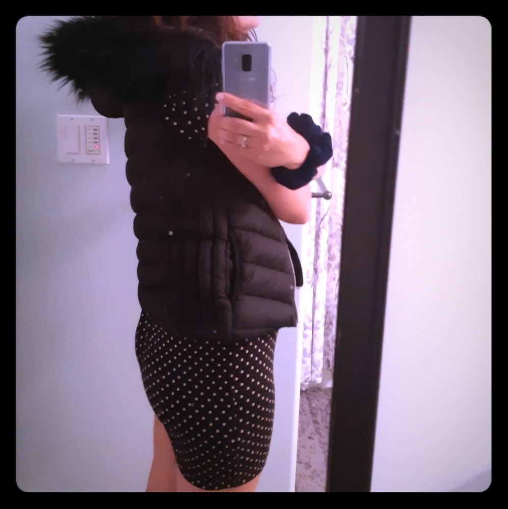 Down hooded vest